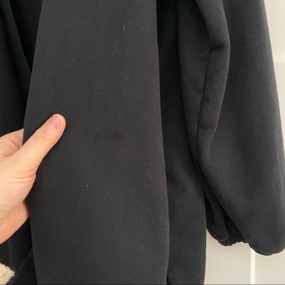 n:PHILANTHROPY Oversized Open Front Sweatshirt Cardigan black size XS - Picture 6 of 12
